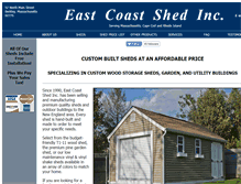 Tablet Screenshot of eastcoastshed.com
